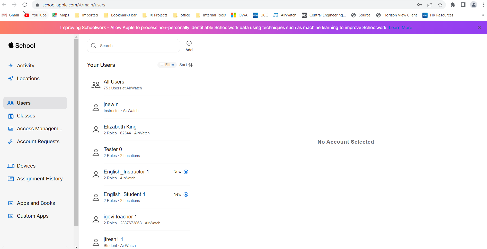 Apple School Manager Portal Apple School Manager Portal