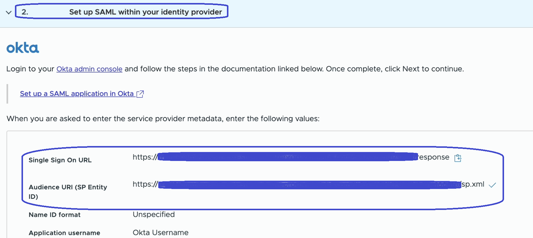 A screenshot of Cloud Services where you get the URLs.