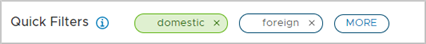 Viewing and using tag filters in the Contracts menu. Viewing and using tag filters in the Contracts menu.