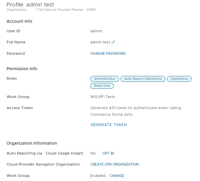 Enabling the Work Group feature in the Profile settings.