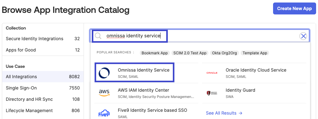 Get the Identity Service in Okta.