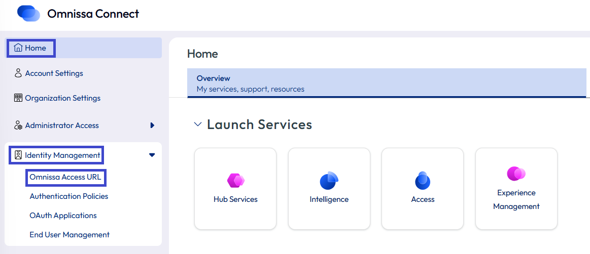 Customize your Access URL on the Omnissa Access URL page.
