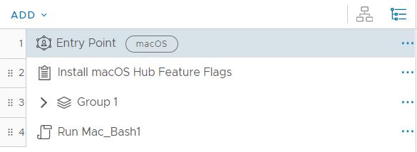 List Builder View on the Freestyle Orchestrator workflow screen