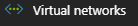 Microsoft Azure Virtual Networks menu item in the Microsoft Azure portal's main menu