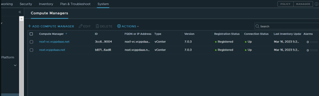 You use the Compute Manager page in the NSX-T portal to add a secondary vCenter Server to the compute manager. You use the Compute Manager page in the NSX-T portal to add a secondary vCenter Server to the compute manager.