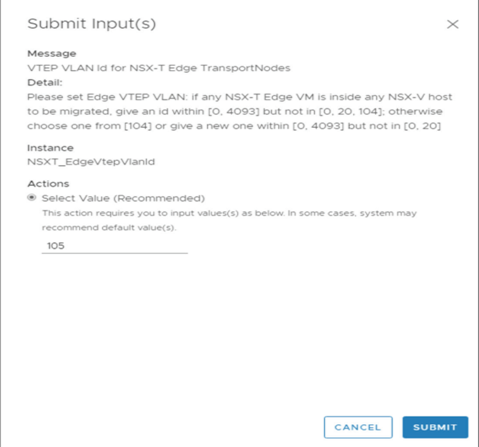 Clicking on an interactive issue displays a message that prompts you to change inputs.