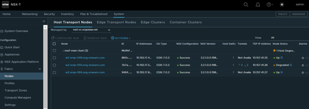 You use the Host Transport Nodes page in the NSX-T portal to configure transport nodes for the host. You use the Host Transport Nodes page in the NSX-T portal to configure transport nodes for the host.