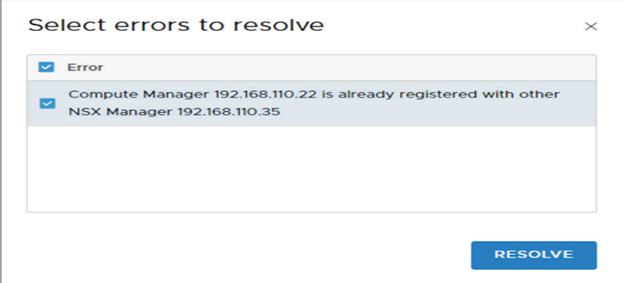An alert message might appear, prompting you to resolve errors.