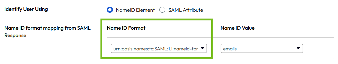 "Select a supported format"