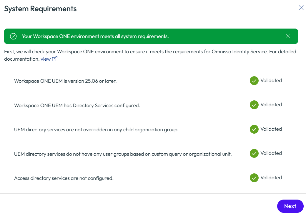 "UEM requirements"