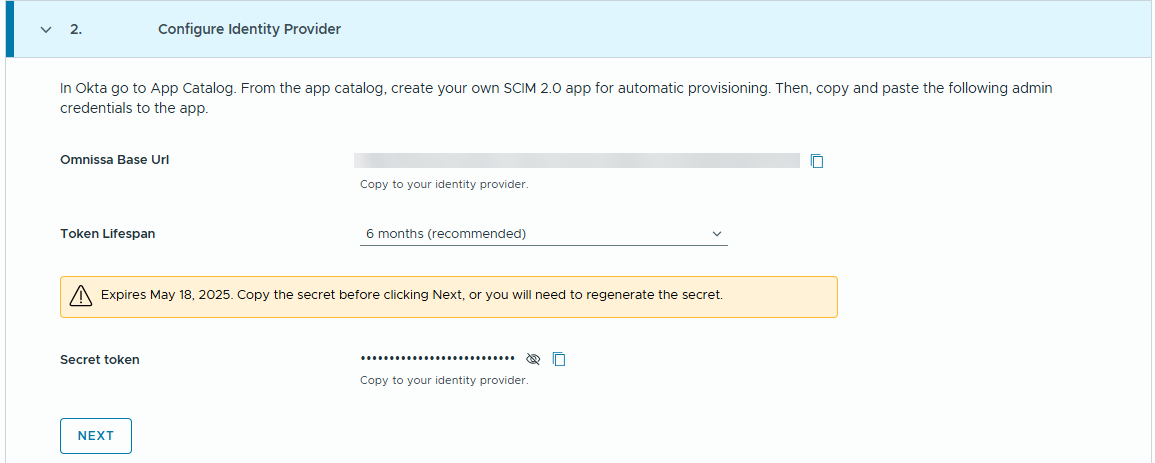 The base URL is in the form https://FQDN/usergroup/scim/v2. The base URL is in the form https://FQDN/usergroup/scim/v2.