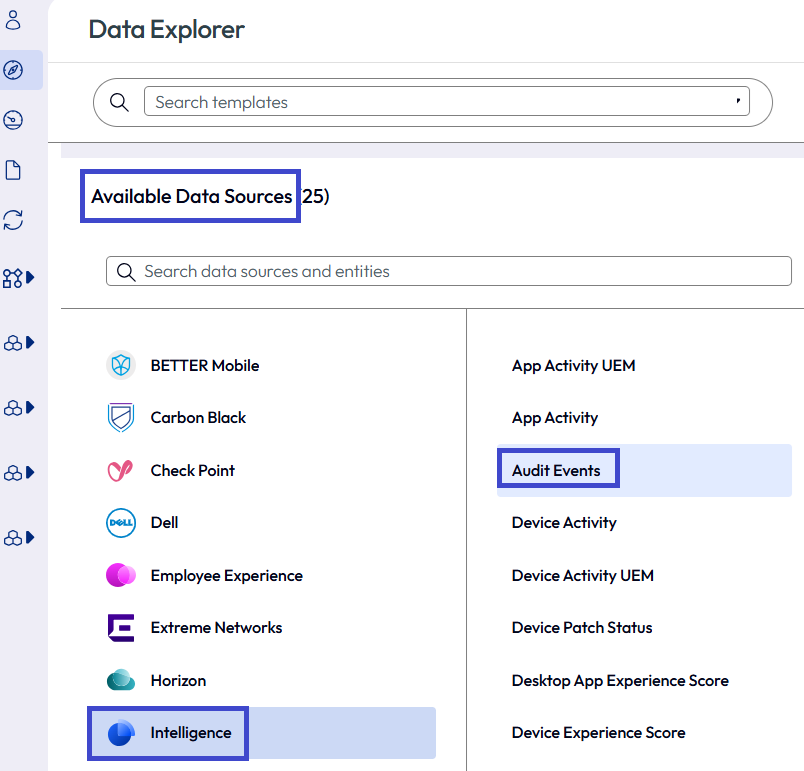Start the process by adding the Audit Events attribute as the data source. Start the process by adding the Audit Events attribute as the data source.