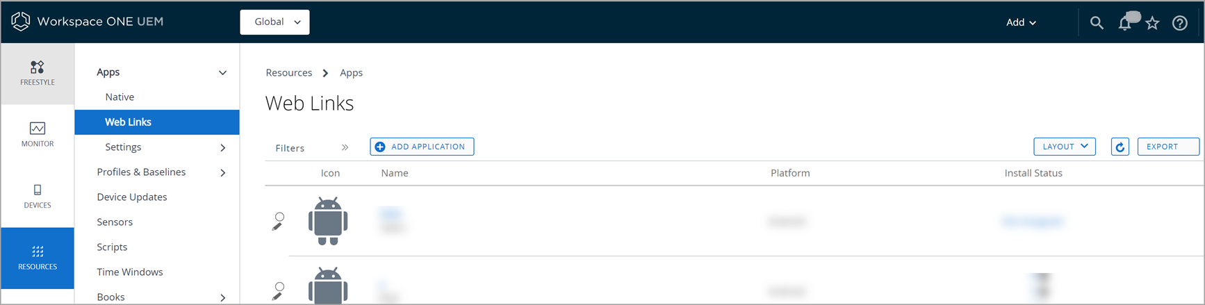 Add Web Link app