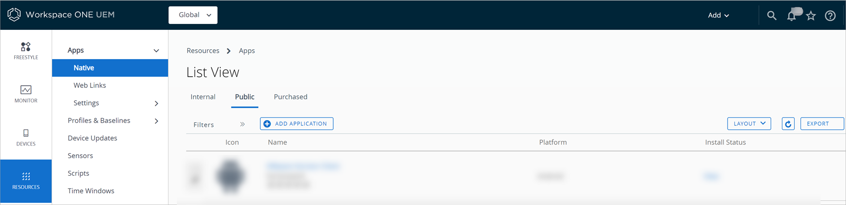 Add Purchased app