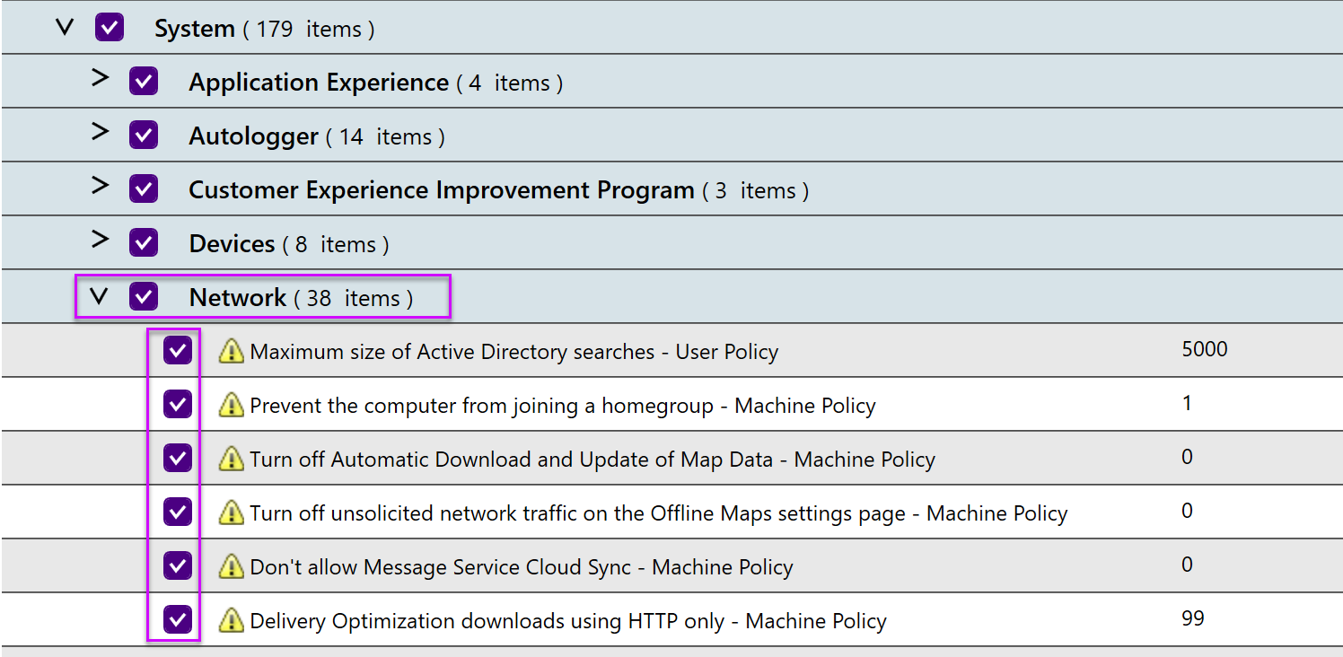 Select grouping selects items underneath Select grouping selects items underneath
