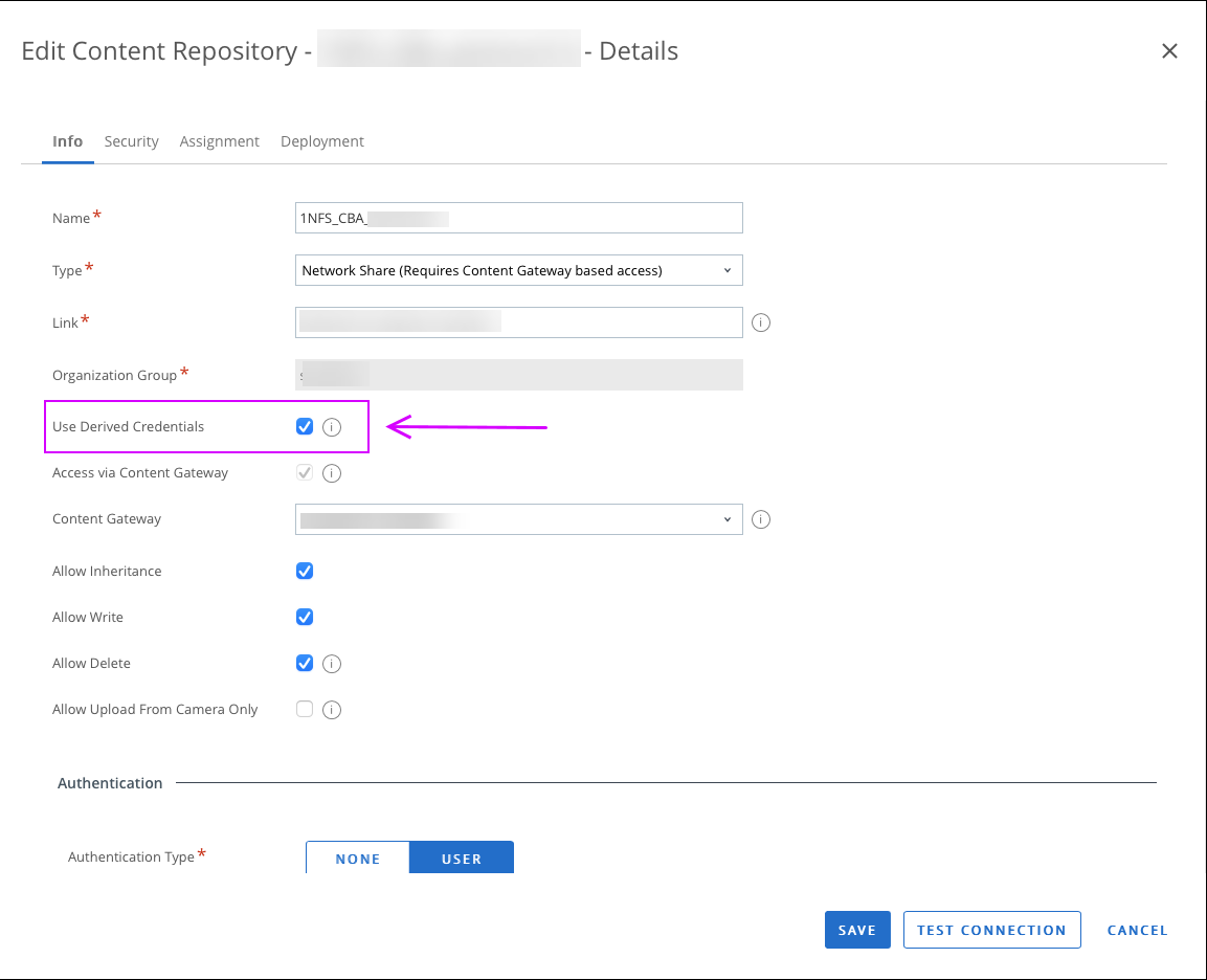 Content Repository for CBA