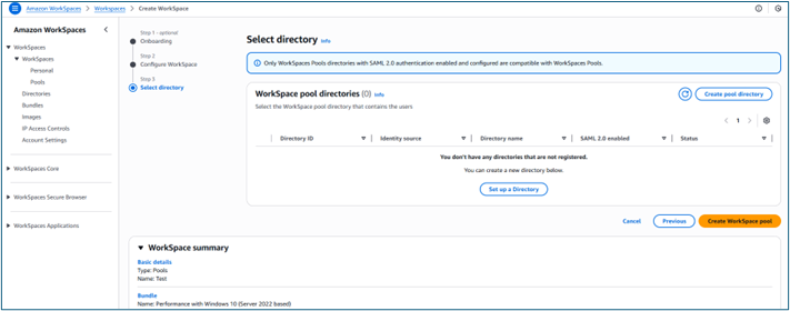 Select directory page Select directory page