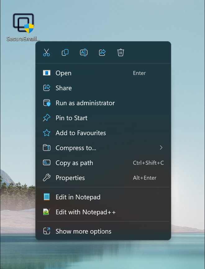 Secure Email Gateway installer