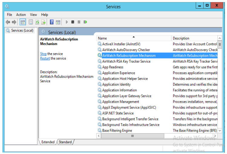 AirWatch resubscription mechanism in the SSL pinning certificate tool AirWatch resubscription mechanism in the SSL pinning certificate tool