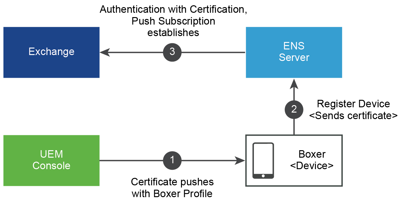 Certificate-Based authentication for ENS