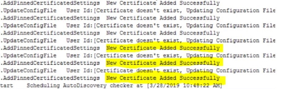 AirWatch AutoDiscovery checker service logs AirWatch AutoDiscovery checker service logs