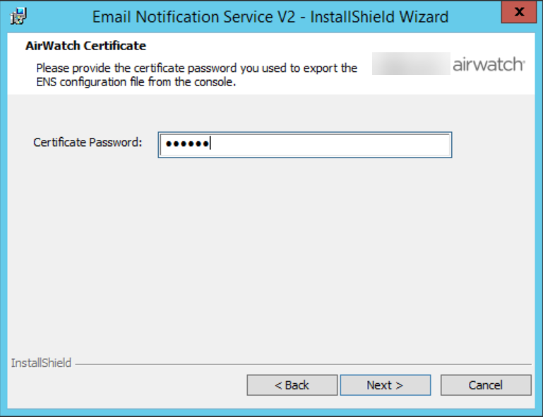 ENS2 install shield wizard
