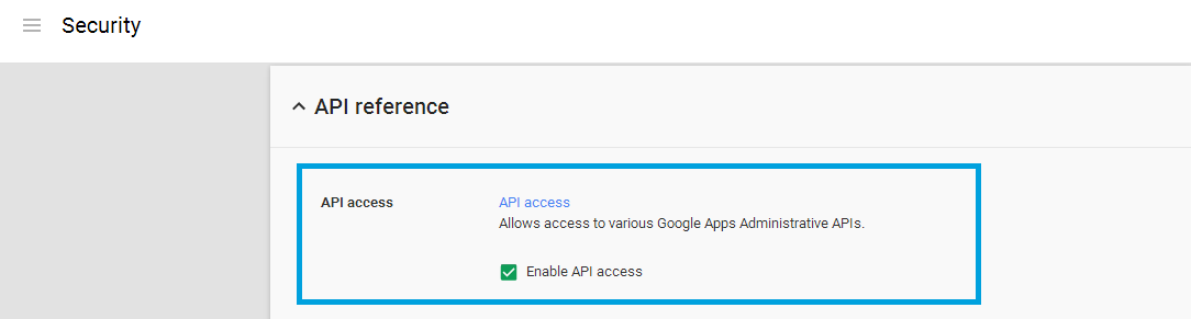 Enable Google API access using the Google control panel Enable Google API access using the Google control panel
