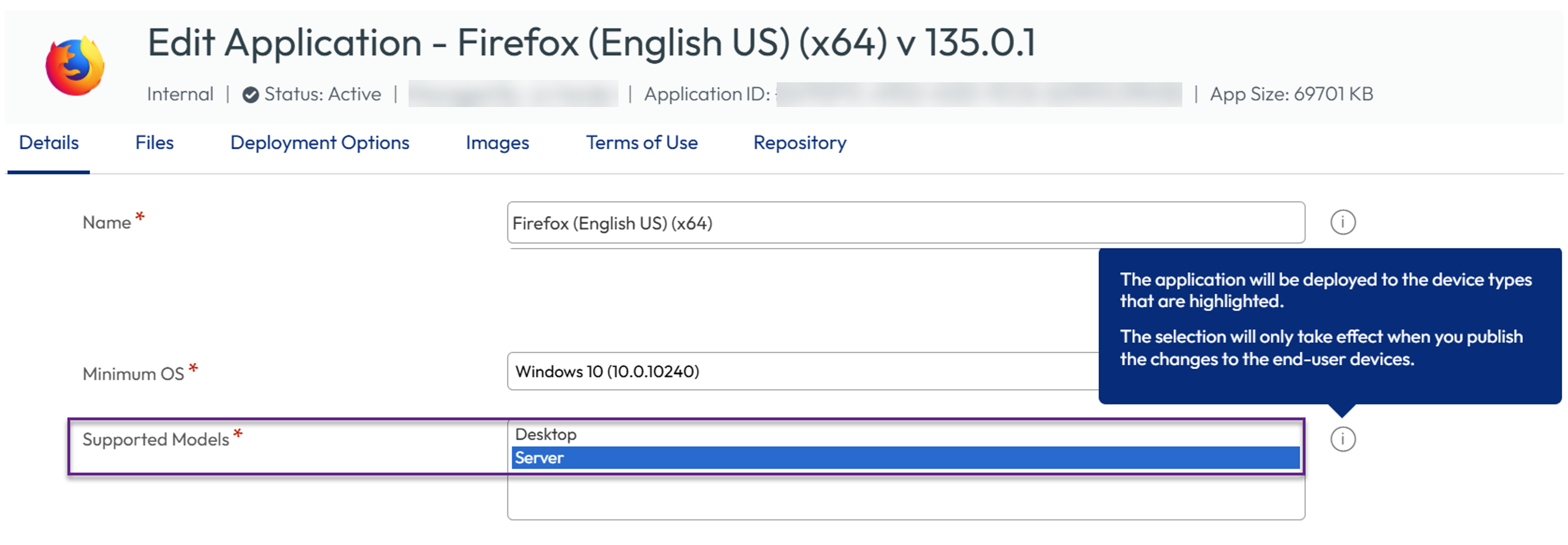 Windows Server designation for App Files