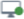 Screen share icon with a green dot