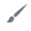 Pen brush inside a circle icon