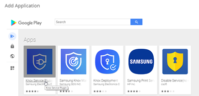 Knox Service Plugin seen in the displayed list of applications.