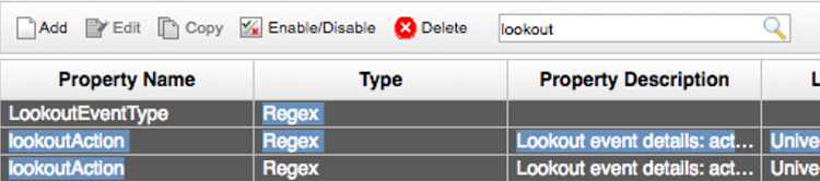 This screenshot shows the Custom Event Properties screen in QRadar