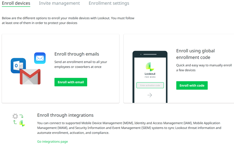 This screenshot shows the system manage enrollment module This screenshot shows the system manage enrollment module