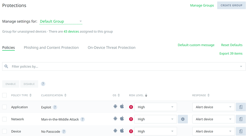 This screenshot shows the vulnerabilities module This screenshot shows the vulnerabilities module