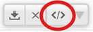This partial screenshot shows the action button cluster in the View Devices modal, with the XML button circled in red. This partial screenshot shows the action button cluster in the View Devices modal, with the XML button circled in red.