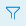 this blue filter button is in the shape of a funnel