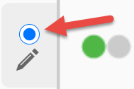 This partial screenshot shows the Product List View's radio button above the edit icon. This partial screenshot shows the Product List View's radio button above the edit icon.
