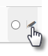 this partial screenshot shows the radio button select together with the pencil edit icon with a mouse pointer for scale.