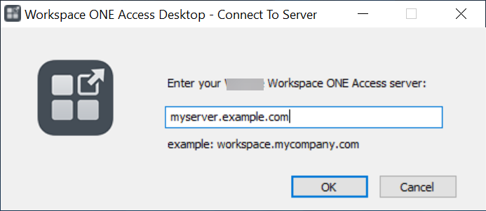 Desktop Client - Enter server FQDN
