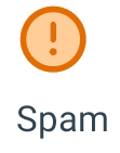 Screenshot of Workspace ONE Boxer Mark as spam icon