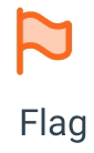 Screenshot of Workspace ONE Boxer Flag an email icon