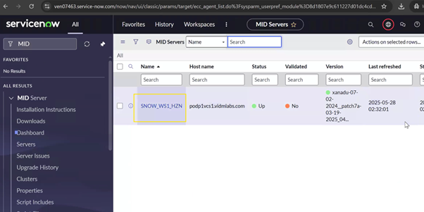 Select MID Server Select MID Server