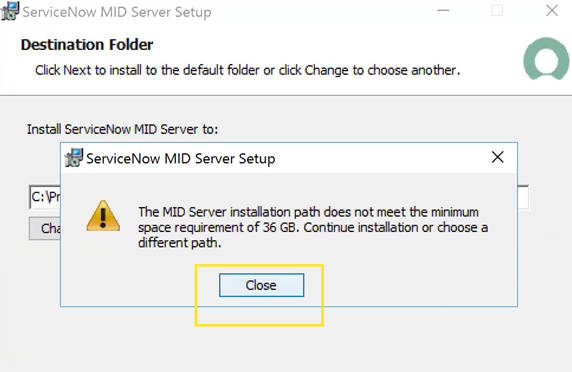 Server Setup Error Server Setup Error