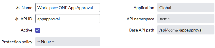Fügen Sie die allgemeinen Informationen für Ihr skriptbasiertes REST-API in ServiceNow hinzu.