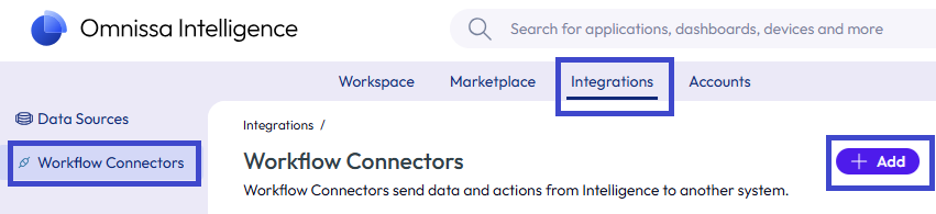 Fügen Sie Zoom Team Chat als Workflow-Connector hinzu.