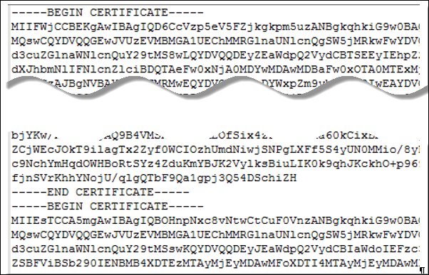 Archivo de certificado de ejemplo