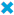 El icono Eliminar tiene la forma de una X azul.