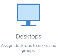 New Assignment start screen showing the Desktop icon
