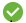 Round green icon with a checkmark to show success