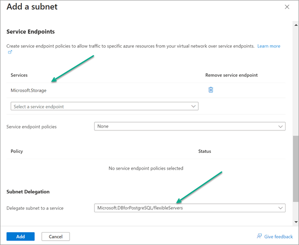 Add Subnet UI - bottom portion